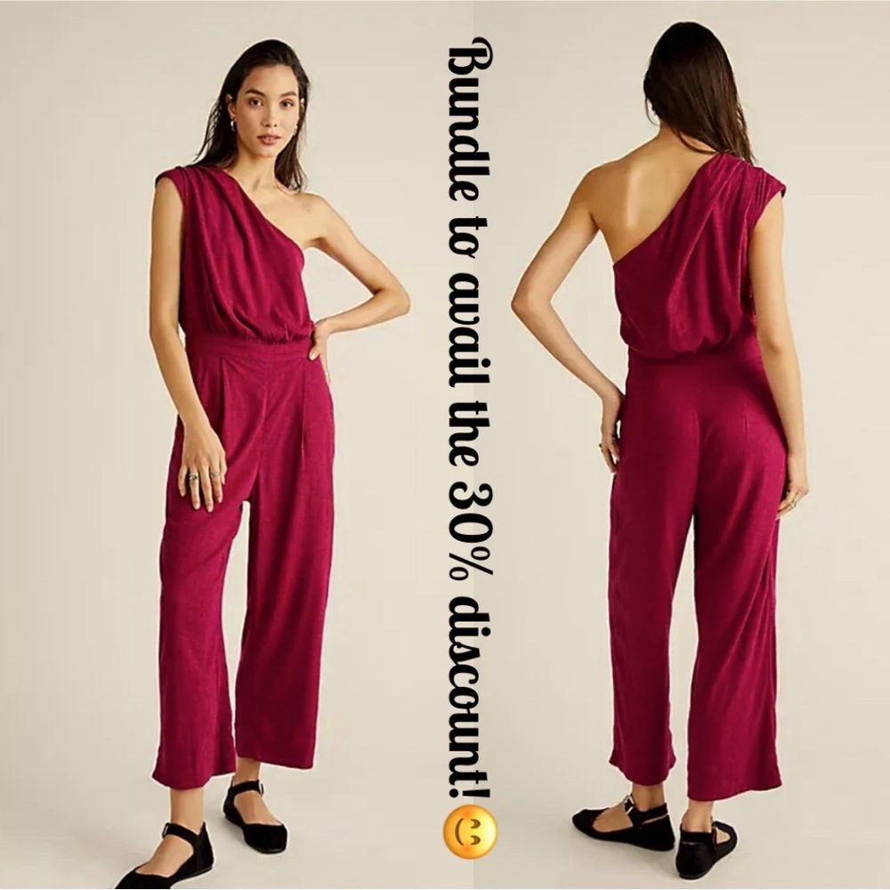 By Free People Avery One-Shoulder Jumpsuit